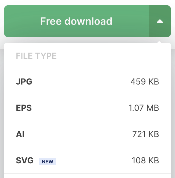 Freepik File Download Dropdown